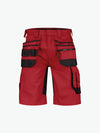 Dassy Trix Holsterzakkenshort met stretch - Rood/Zwart Korte Werkbroek Dassy