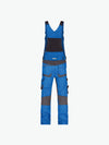 Dassy Tronix Bretelbroek met stretch en kniezakken - Azuurblauw/Antracietgrijs Werkbroek Dassy