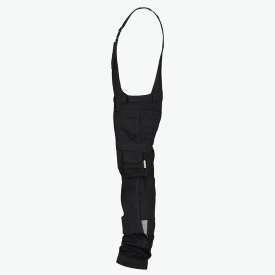 Dassy Tronix Bretelbroek met stretch en kniezakken - Zwart Werkbroek Dassy