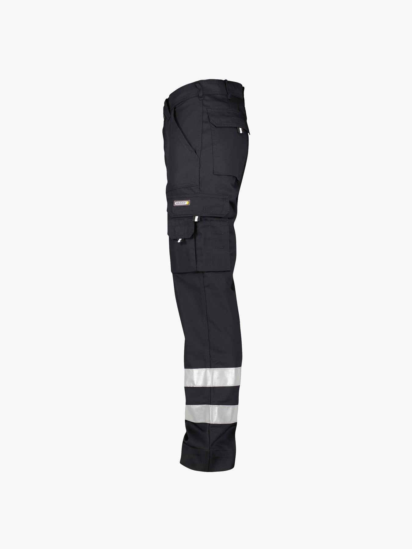 Dassy Vegas Werkbroek met reflecterende banden - Zwart Werkbroek Dassy