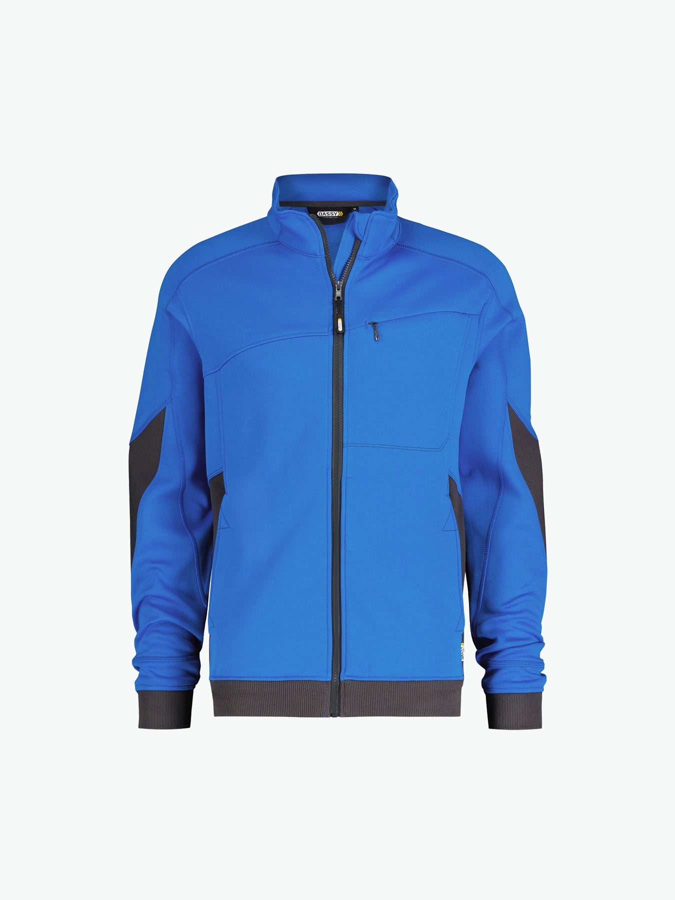 Dassy Velox Sweater - Azuurblauw/Antracietgrijs Werksweater Dassy