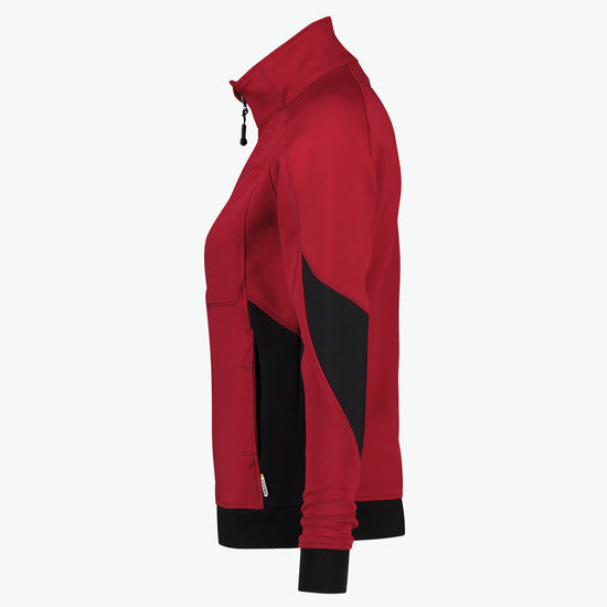 Dassy Velox Women Sweater voor dames - Rood/Zwart Werksweater Dames Dassy