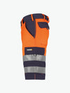Dassy Venna Hogezichtbaarheidsshort - Marineblauw/Fluo-Oranje Korte Werkbroek HiVis Dassy