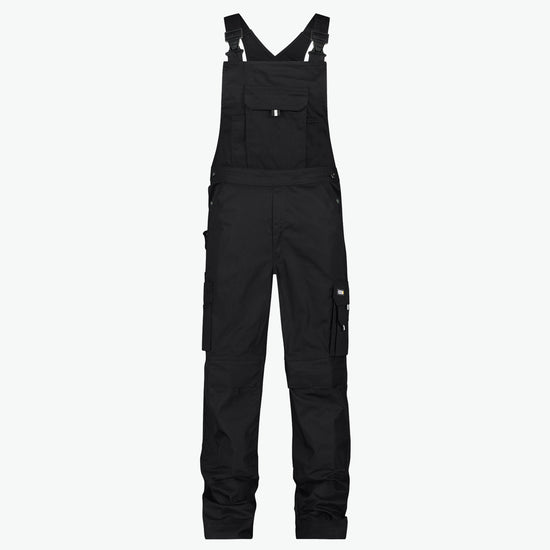 Dassy Ventura Bretelbroek met kniezakken - Zwart Werkbroek Dassy