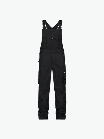 Dassy Ventura Bretelbroek met kniezakken - Zwart Werkbroek Dassy