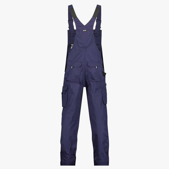 Dassy Ventura Katoen Bretelbroek met kniezakken - Marineblauw Werkbroek Dassy