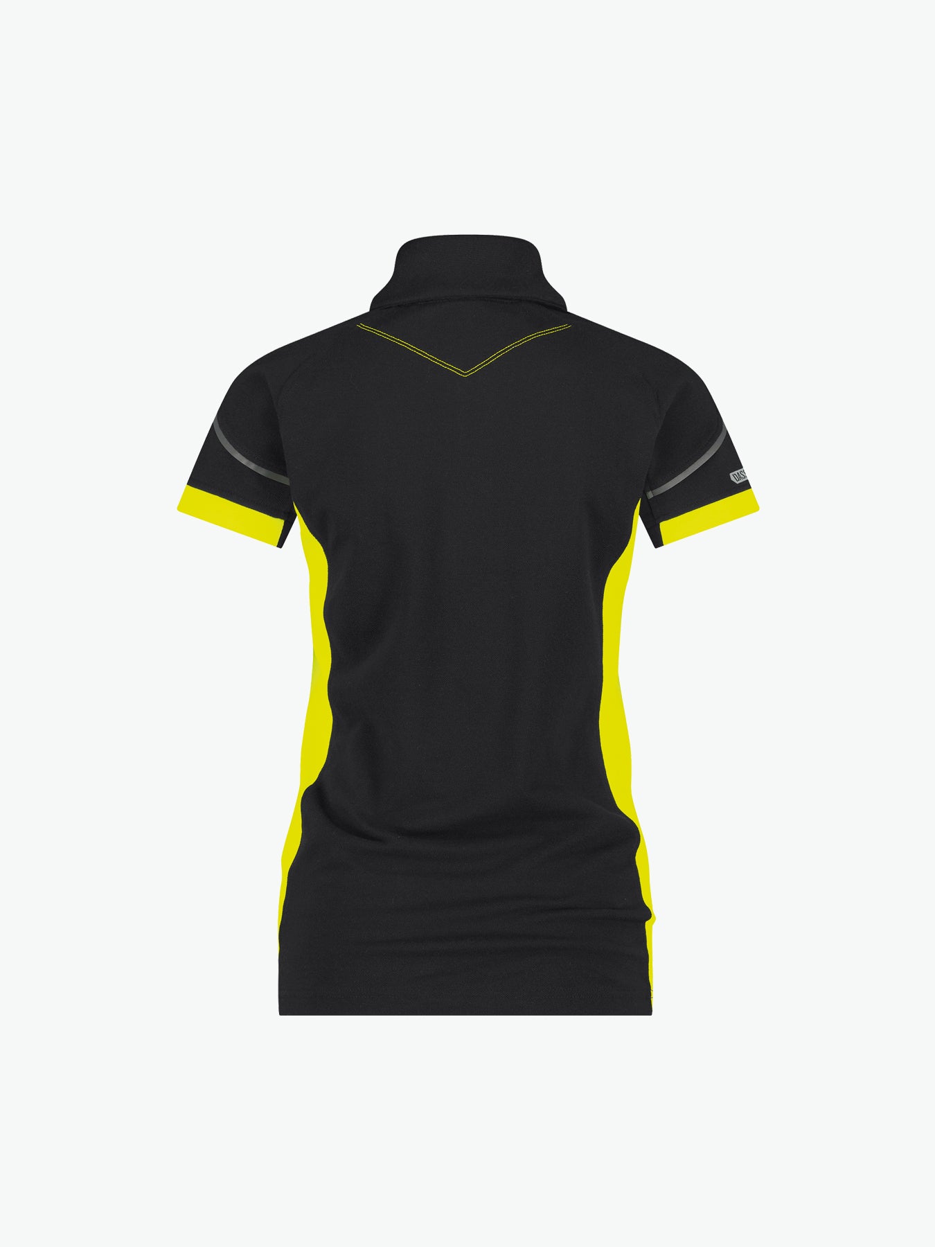 Dassy Veracruz Women Polo voor dames - Zwart/Fluogeel Werkpolo Dames Dassy