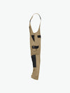Dassy Versailles Tweekleurige bretelbroek met kniezakken - Beige/Zwart Werkbroek Dassy