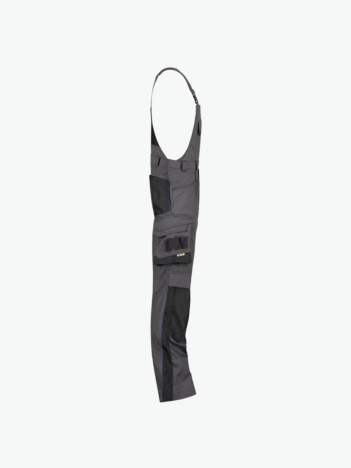 Dassy Voltic Bretelbroek met kniezakken - Antracietgrijs/Zwart Werkbroek Dassy
