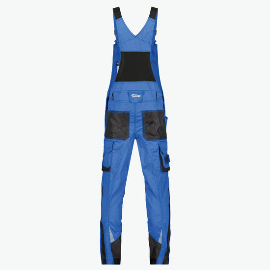 Dassy Voltic Bretelbroek met kniezakken - Azuurblauw/Antracietgrijs Werkbroek Dassy