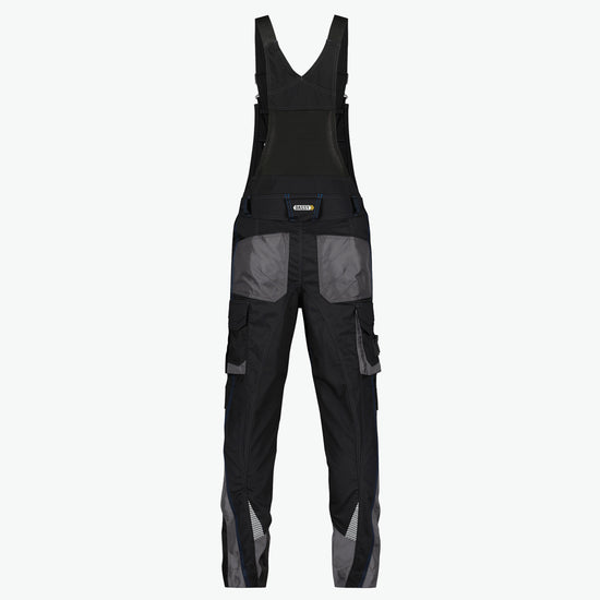 Dassy Voltic Bretelbroek met kniezakken - Zwart/Antracietgrijs Werkbroek Dassy