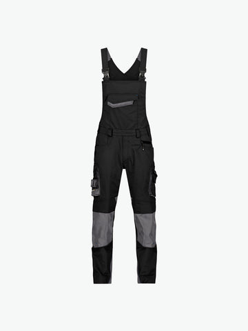 Dassy Voltic Bretelbroek met kniezakken - Zwart/Antracietgrijs Werkbroek Dassy