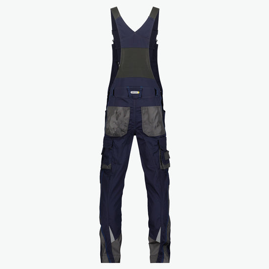 Dassy Voltic Bretelbroek met kniezakken - Nachtblauw/Antracietgrijs Werkbroek Dassy