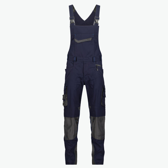 Dassy Voltic Bretelbroek met kniezakken - Nachtblauw/Antracietgrijs Werkbroek Dassy