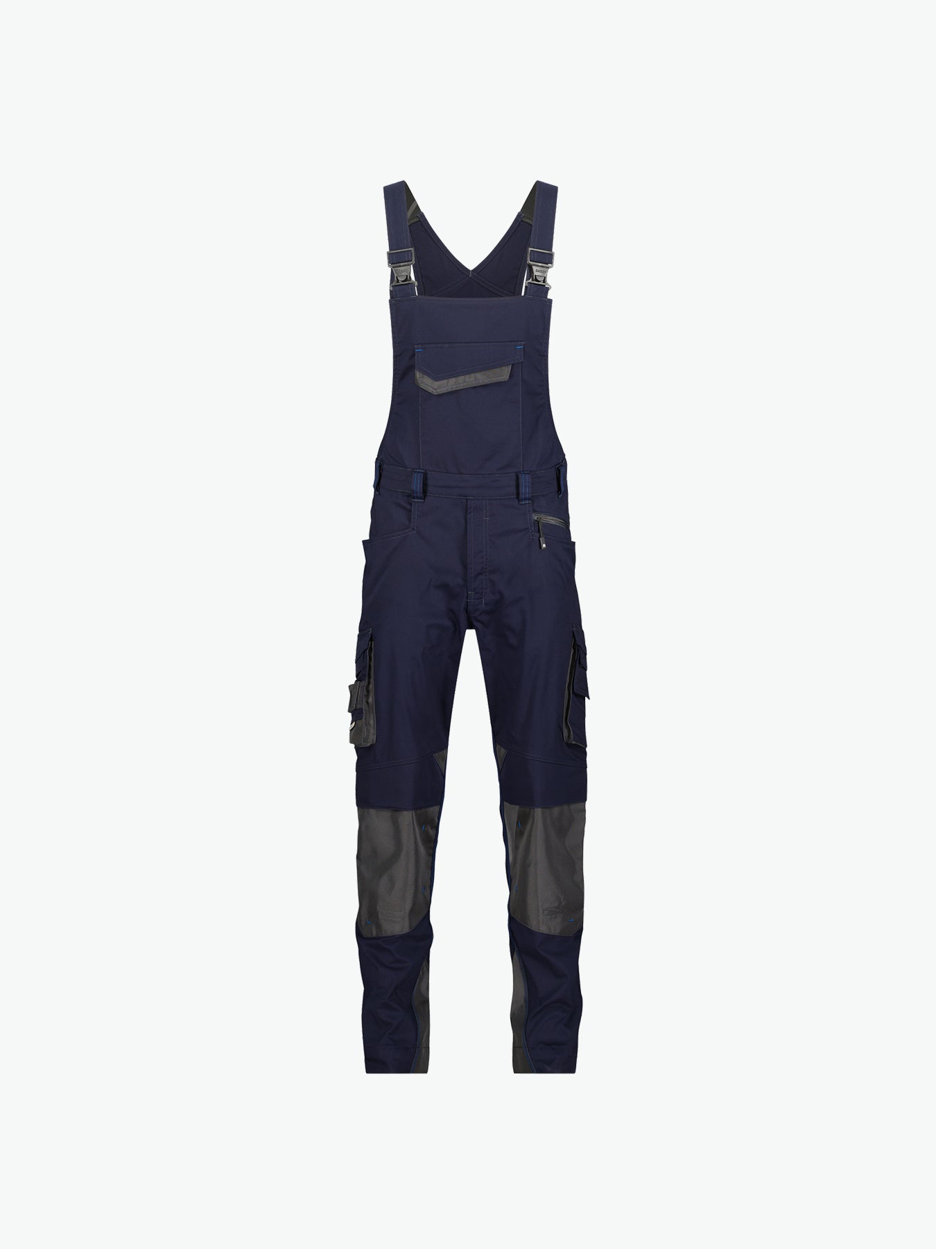 Dassy Voltic Bretelbroek met kniezakken - Nachtblauw/Antracietgrijs Werkbroek Dassy