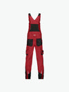 Dassy Voltic Bretelbroek met kniezakken - Rood/Zwart Werkbroek Dassy