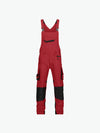 Dassy Voltic Bretelbroek met kniezakken - Rood/Zwart Werkbroek Dassy