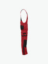 Dassy Voltic Bretelbroek met kniezakken - Rood/Zwart Werkbroek Dassy