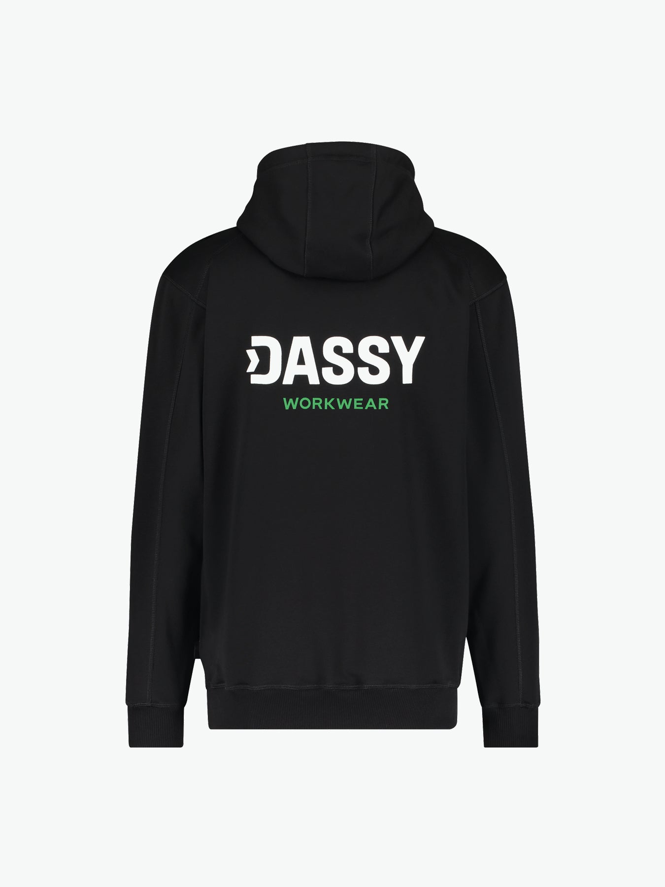 Dassy Woodie Hoodie met bedrukking - Zwart Werkhoodie Dassy
