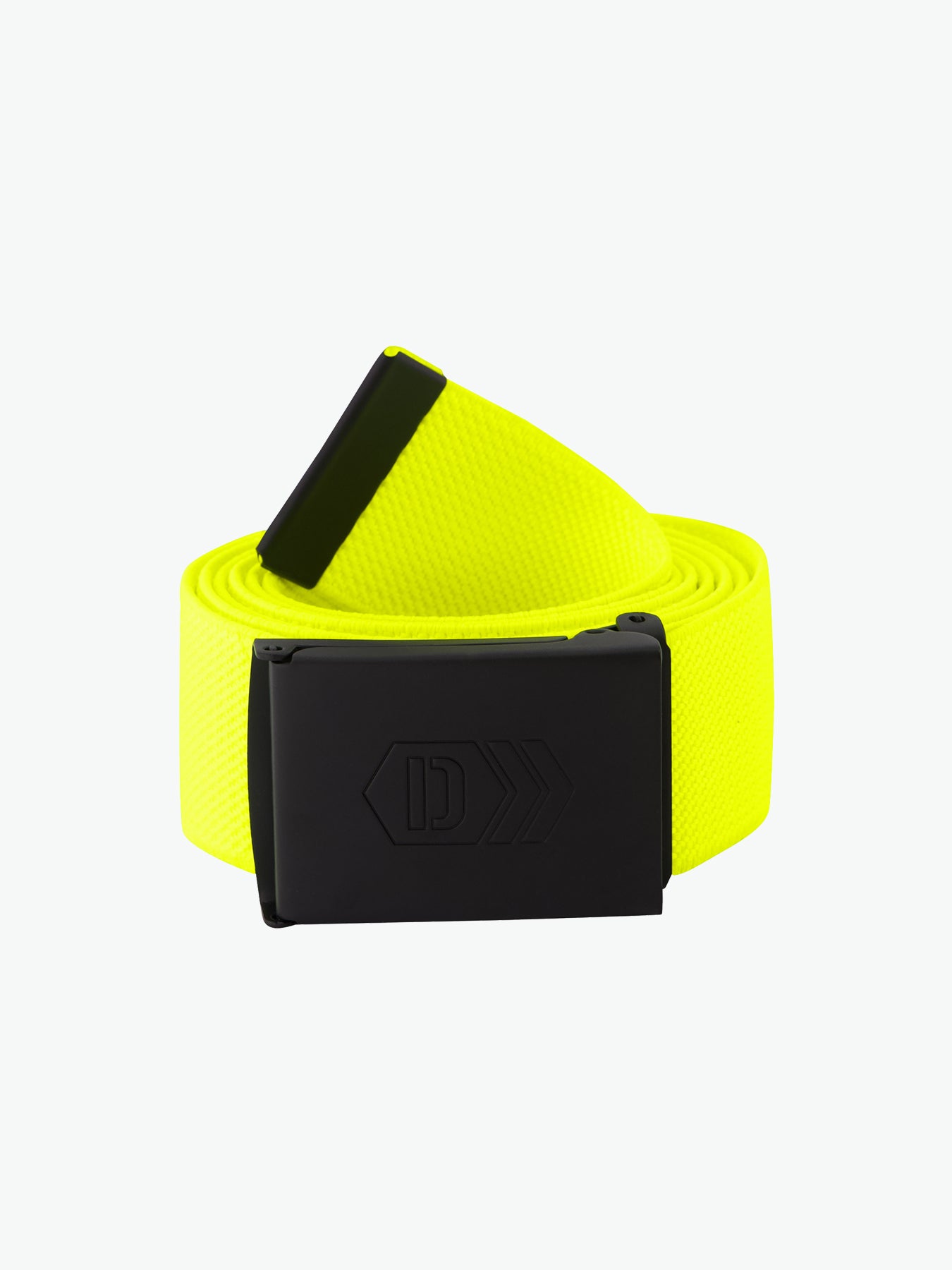 Dassy Xantus Stretchriem met bedrukking - Fluogeel Riem Dassy