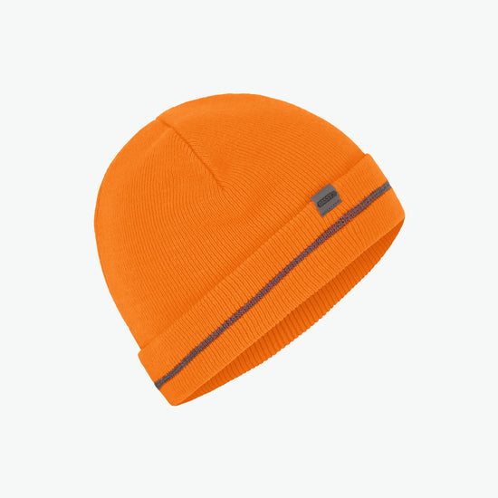 Dassy Xipe Gebreide muts - Fluo-Oranje Muts Dassy