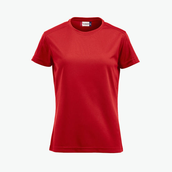 Clique Women Ice-T - Rood T-Shirt Dames Clique S