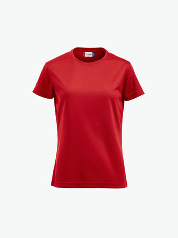 Clique Women Ice-T - Rood T-Shirt Dames Clique S