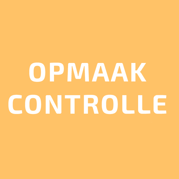 Opmaak controle Bedrukking Werkkleding Shop