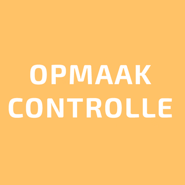 Opmaak controle Bedrukking Werkkleding Shop