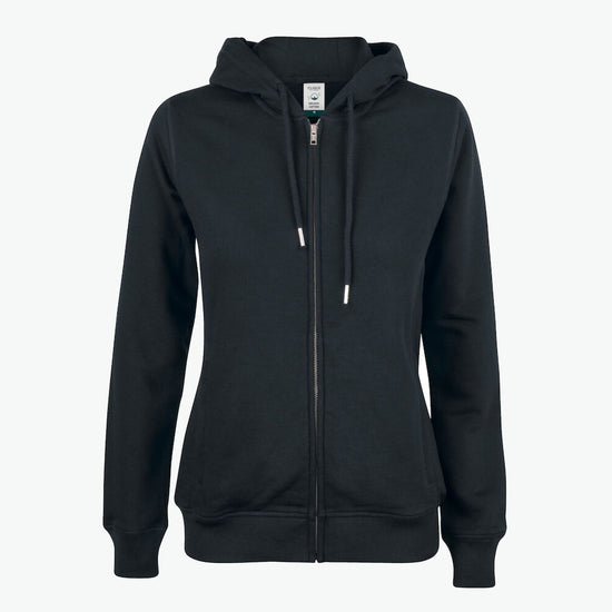 Clique Premium OC Hoody FZ Women - Zwart Hoodie Clique XS