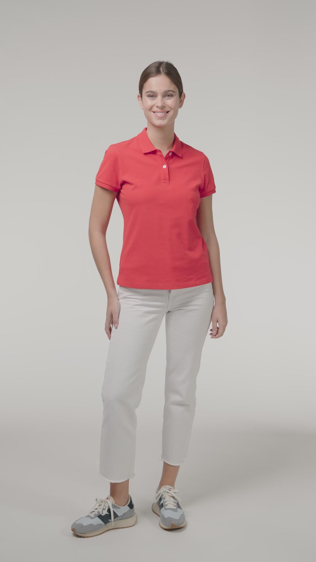 Native Spirit NS208 Polo - Moon Grey Heather Duurzame Native Spirit
