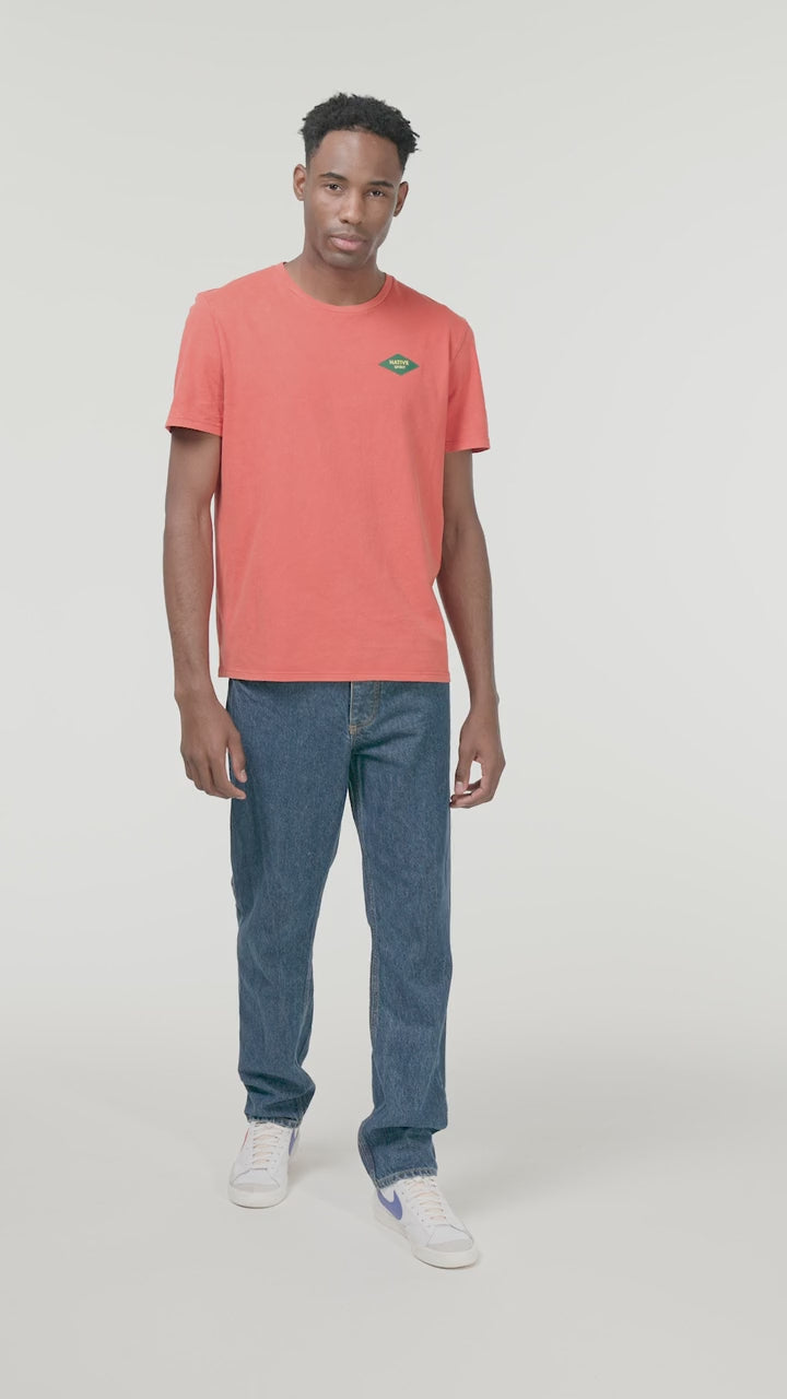 Native Spirit NS315 T-shirt - Washed Coal Grey Duurzame T-Shirt Native Spirit