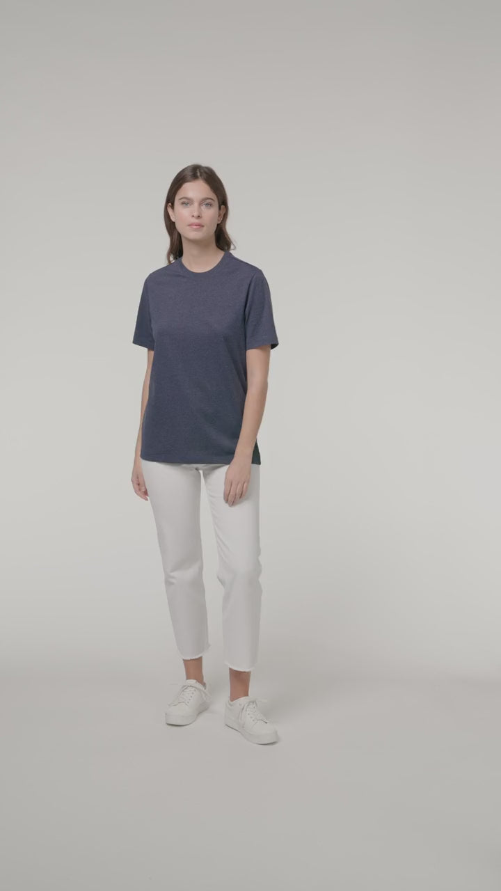Native Spirit NS310 T-shirt - Recycled Navy Heather Duurzame T-Shirt Native Spirit