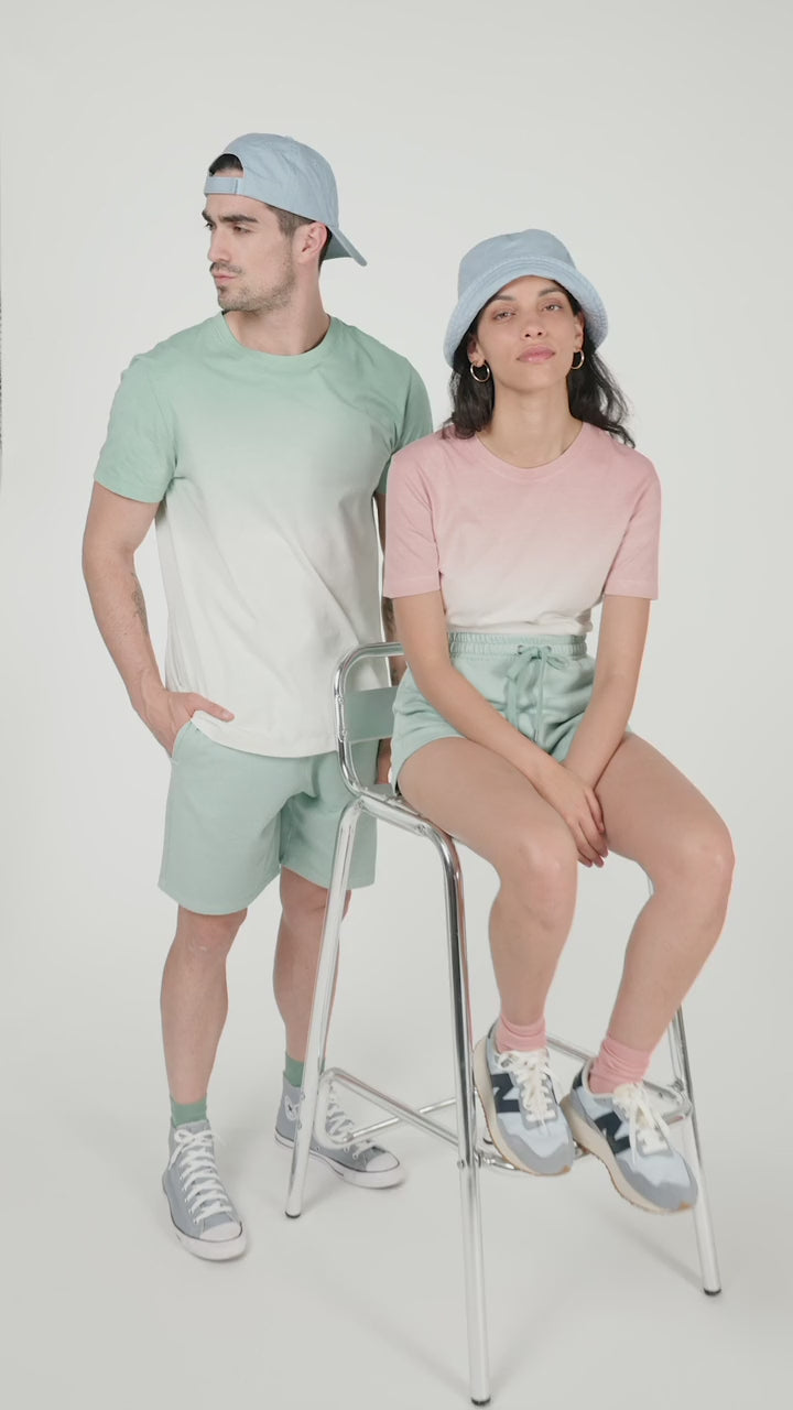 Native Spirit NS345 T-shirt - Dip Dye Jade Green Duurzame T-Shirt Native Spirit
