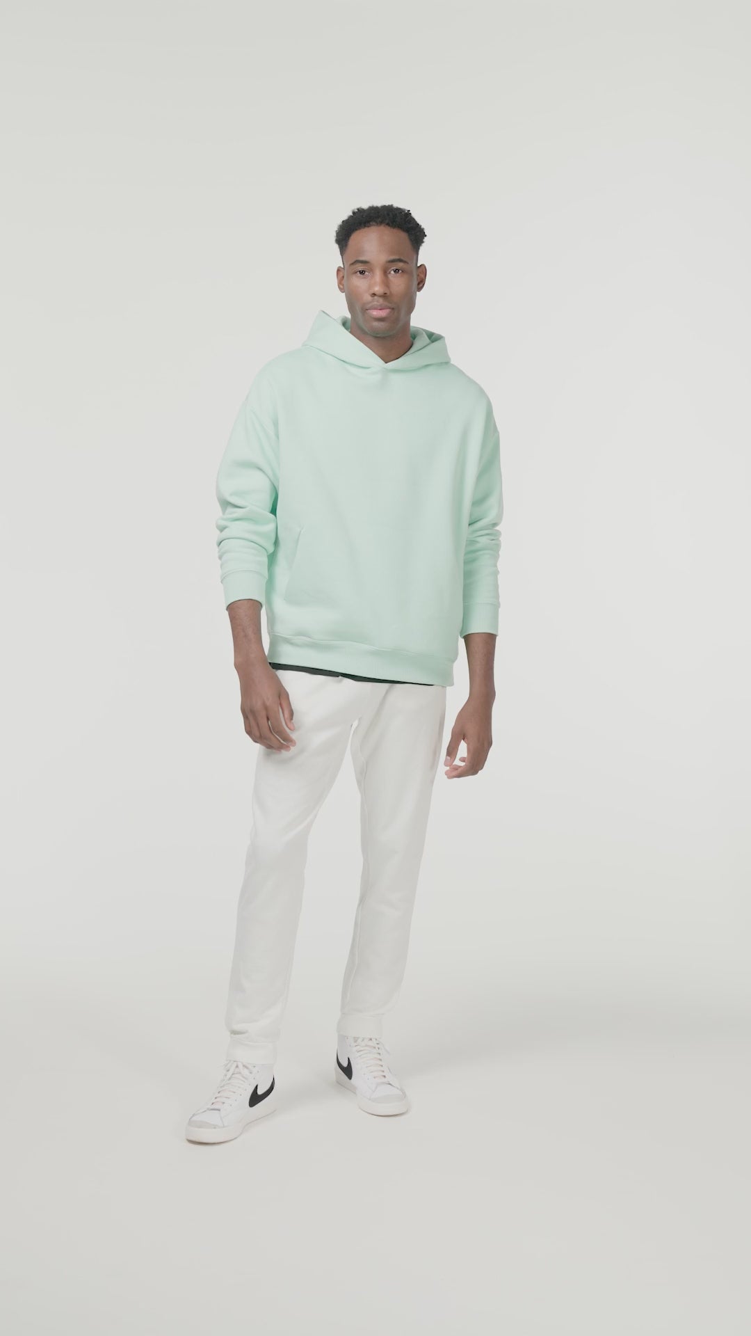 Native Spirit NS408 Hooded sweatshirt - Brook Green Duurzame Hoodie Native Spirit