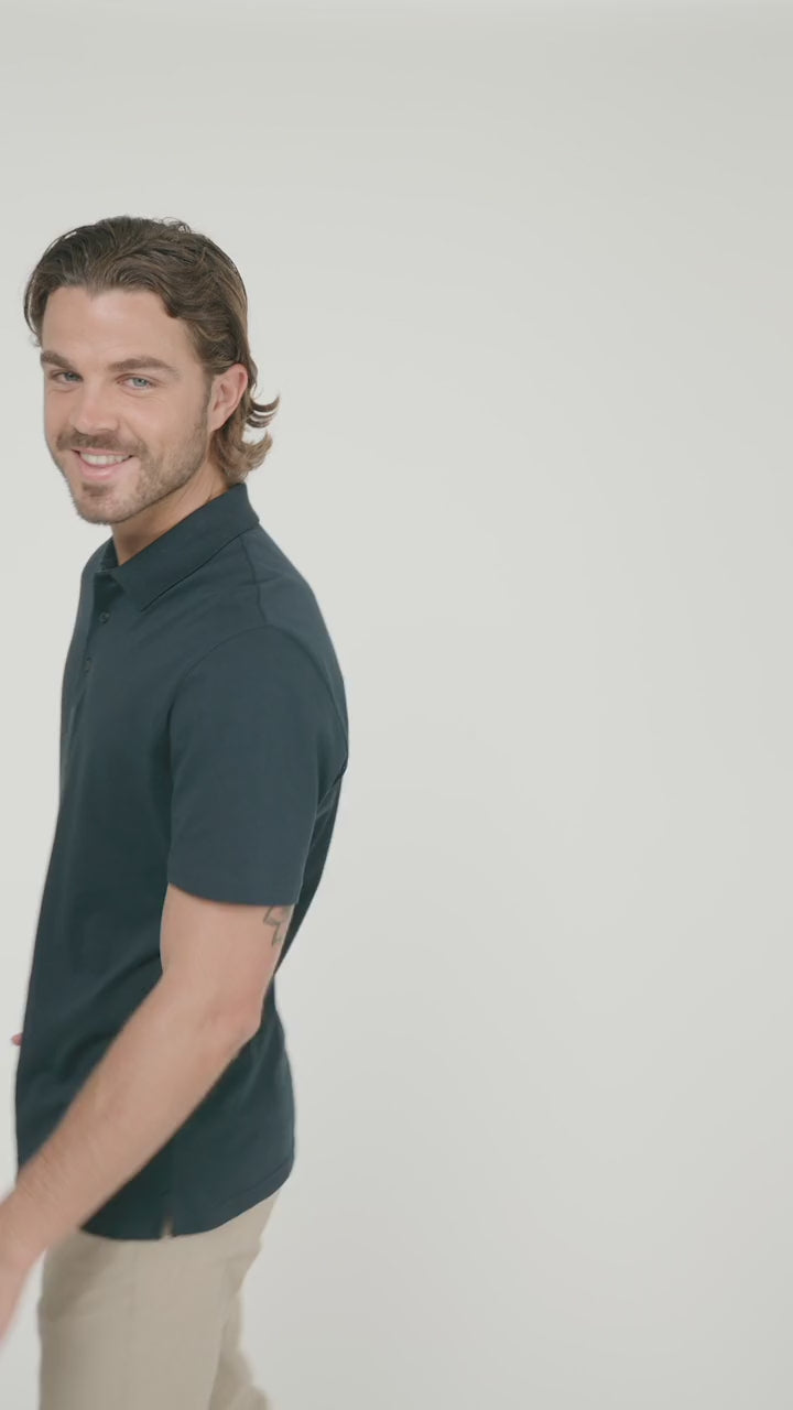 Native Spirit NS200 Polo - Black Duurzame Polo Native Spirit