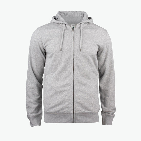Clique Premium OC Hoody FZ - Grijsmelange Hoodie Clique XS